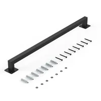 Balustradă-pentru-rafturi-91-cm-oțel-negru-țeavă-pătrată-capacitate-113-kg