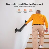 Balustradă-pentru-rafturi-91-cm-oțel-negru-țeavă-pătrată-capacitate-113-kg