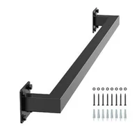 Balustradă-pentru-rafturi-91-cm-oțel-negru-țeavă-pătrată-capacitate-113-kg