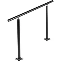 Balustradă-pentru-1-3-trepte-aluminiu-și-fier-neagră-unghi-reglabil-0-60-capacitate-de-încărcare-75-kg