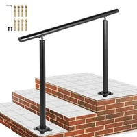 Balustradă-pentru-1-3-trepte-aluminiu-și-fier-neagră-unghi-reglabil-0-60-capacitate-de-încărcare-75-kg