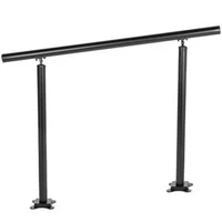 Balustradă-pentru-1-3-trepte-aluminiu-și-fier-neagră-unghi-reglabil-0-60-capacitate-de-încărcare-75-kg
