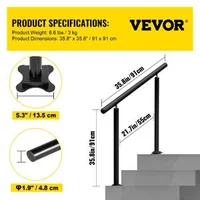 Balustradă-pentru-1-3-trepte-aluminiu-și-fier-neagră-unghi-reglabil-0-60-capacitate-de-încărcare-75-kg