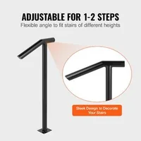 Balustradă-pentru-1-2-trepte-neagră-din-țeavă-rotundă-de-50-mm-capacitate-de-200-kg