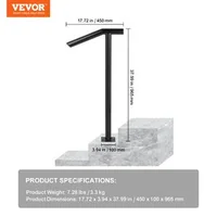 Balustradă-pentru-1-2-trepte-neagră-din-țeavă-rotundă-de-50-mm-capacitate-de-200-kg