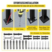 Balustradă-cu-elemente-decorative-pentru-1-treaptă-fier-forjat-neagră