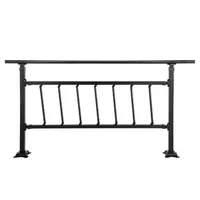 Balustradă-pentru-1-4-trepte-din-fier-forjat-neagră-capacitate-de-300-kg