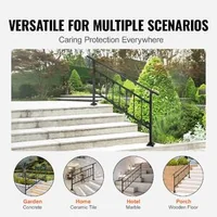 Balustradă-pentru-1-4-trepte-din-fier-forjat-neagră-capacitate-de-300-kg