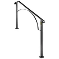 Balustradă-din-fier-forjat-pentru-4-sau-5-trepte-neagră-distanță-între-stâlpi-142-cm