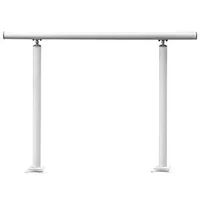 Balustradă-pentru-trepte-exterioare-121-cm-aluminiu-și-fier-reglabilă-0-45-albă-75-kg