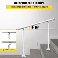 Balustradă-pentru-trepte-exterioare-91-cm-din-aluminiu-și-fier-reglabilă-la-0-45-albă-75-kg