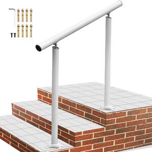 Balustradă-pentru-trepte-exterioare-91-cm-din-aluminiu-și-fier-reglabilă-la-0-45-albă-75-kg