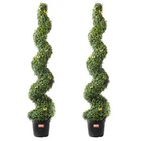 Buxus-artificial-în-spirală-152-4-cm-set-de-2-bucăți-din-PE-și-oțel-cu-protecție-UV-și-ghiveci
