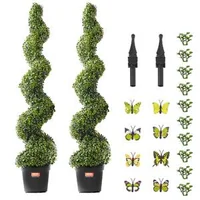 Buxus-artificial-în-spirală-152-4-cm-set-de-2-bucăți-din-PE-și-oțel-cu-protecție-UV-și-ghiveci