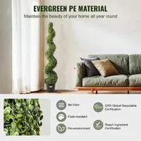 Buxus-artificial-în-spirală-152-4-cm-set-de-2-bucăți-din-PE-și-oțel-cu-protecție-UV-și-ghiveci