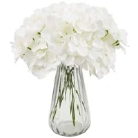 Hortensii-artificiale-65-bucăți-albe-din-mătase-și-polietilenă-înălțime-25-cm