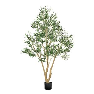 Măslin-artificial-182-9-cm-cu-ghiveci-negru-1224-frunze-și-68-fructe