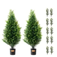 Topiari-artificiali-de-cedru-91-4-cm-set-de-2-bucăți-polietilenă-protecție-UV-cu-ghiveci