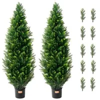 Topiari-artificiali-de-cedru-121-9-cm-set-de-2-bucăți-din-polietilenă-cu-bază-din-ciment-și-protecție-UV