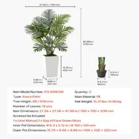 Palmier-areca-artificial-121-9-cm-set-de-2-bucăți-12-tulpini-cu-ghiveci-alb