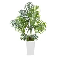 Palmier-areca-artificial-121-9-cm-set-de-2-bucăți-12-tulpini-cu-ghiveci-alb