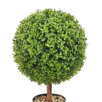 Topiari-artificiali-din-cimișir-61-cm-set-de-2-bucăți-formă-de-bilă-cu-ghivece-protecție-UV