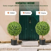 Topiari-artificiali-din-cimișir-61-cm-set-de-2-bucăți-formă-de-bilă-cu-ghivece-protecție-UV