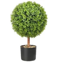 Topiari-artificiali-din-cimișir-61-cm-set-de-2-bucăți-formă-de-bilă-cu-ghivece-protecție-UV