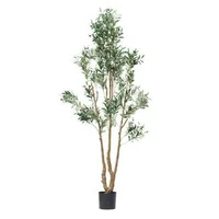 Copac-artificial-de-măslin-213-4-cm-cu-ghiveci-negru-cu-peste-1424-frunze-și-80-de-fructe