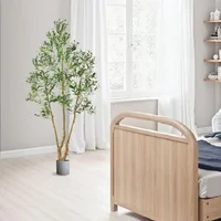 Copac-artificial-de-măslin-213-4-cm-cu-ghiveci-negru-cu-peste-1424-frunze-și-80-de-fructe