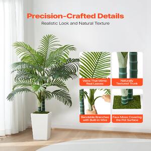 Palmier-areca-artificial-152-4-cm-cu-ghiveci-alb-2-tulpini-18-frunze