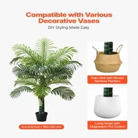 Palmier-areca-artificial-152-4-cm-cu-ghiveci-alb-2-tulpini-18-frunze