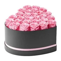 Trandafiri-roz-eterni-27-trandafiri-conservați-într-o-cutie-în-formă-de-inimă-roz