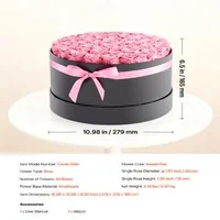 Flori-roz-eterne-50-de-trandafiri-conservați-într-o-cutie-rotundă