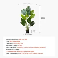 Arbore-artificial-pasărea-paradisului-1829-mm-cu-ghiveci-alb