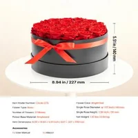 Flori-roșii-eterne-27-trandafiri-conservați-într-o-cutie-rotundă