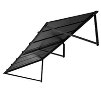 Copertină-metalică-pentru-ușă-203x91-cm-cadru-triunghiular-din-oțel-neagră