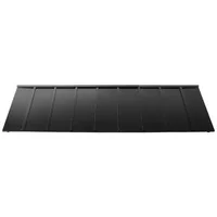 Copertină-metalică-pentru-ușă-264x91-cm-cadru-triunghiular-din-oțel-neagră