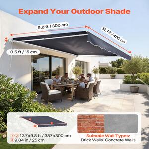 Copertină-retractabilă-manuală-400x300-cm-poliester-de-280-g-m2-cu-acoperire-PU-gri-închis