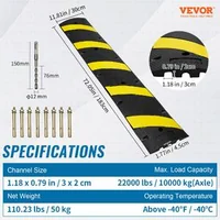 Limitator-de-viteză-din-cauciuc-183x30x4-5-cm-2-bucăți-2-canale-10000-kg-pe-axă