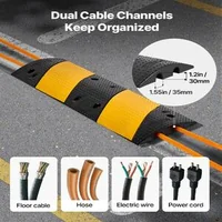 Limitator-de-viteză-din-cauciuc-100x30-5x5-cm-2-bucăți-2-canale-9979-kg-pe-axă