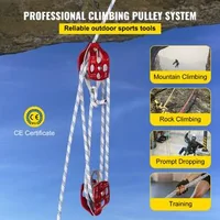 Scripete-dublu-cu-frânghie-de-46-m-frânghie-împletită-din-poliester-de-12-mm-aluminiu-forjat-rezistență-la-rupere-35-kN