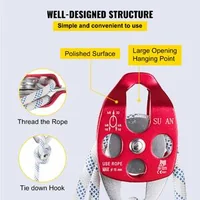 Scripete-dublu-cu-frânghie-de-46-m-frânghie-împletită-din-poliester-de-12-mm-aluminiu-forjat-rezistență-la-rupere-35-kN