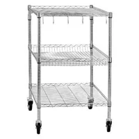 Cărucior-de-bucătărie-cu-roți-3-niveluri-102x63x104-cm-rafturi-reglabile-din-sârmă-sarcină-454-kg-oțel-cromat
