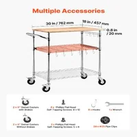 Cărucior-de-bucătărie-pe-roți-cu-3-niveluri-blat-din-lemn-76x46x91-cm-capacitate-de-încărcare-300-kg-raft-extensibil-și-mâner