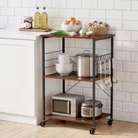 Cărucior-de-bucătărie-cu-3-niveluri-60-cm-suport-pentru-cuptor-cu-microunde-și-cafetieră-rafturi-din-lemn-8-cârlige-pe-roți