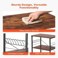 Cărucior-de-bucătărie-cu-3-niveluri-60-cm-suport-pentru-cuptor-cu-microunde-și-cafetieră-rafturi-din-lemn-8-cârlige-pe-roți
