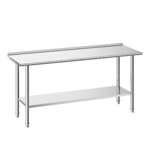 Masă-de-lucru-din-oțel-inoxidabil-61x183-cm-cu-rebord-masă-profesională-pentru-bucătărie-cu-raft-inferior-reglabil