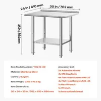 Masă-de-lucru-din-oțel-inoxidabil-61x76-cm-cu-bordură-masă-de-bucătărie-compactă-cu-raft-inferior-reglabil-și-5-cârlige