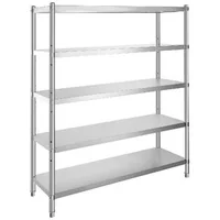 Raft-din-oțel-inoxidabil-cu-5-niveluri-180x45x180-cm-polițe-reglabile-150-kg-pe-nivel-până-la-748-kg-în-total